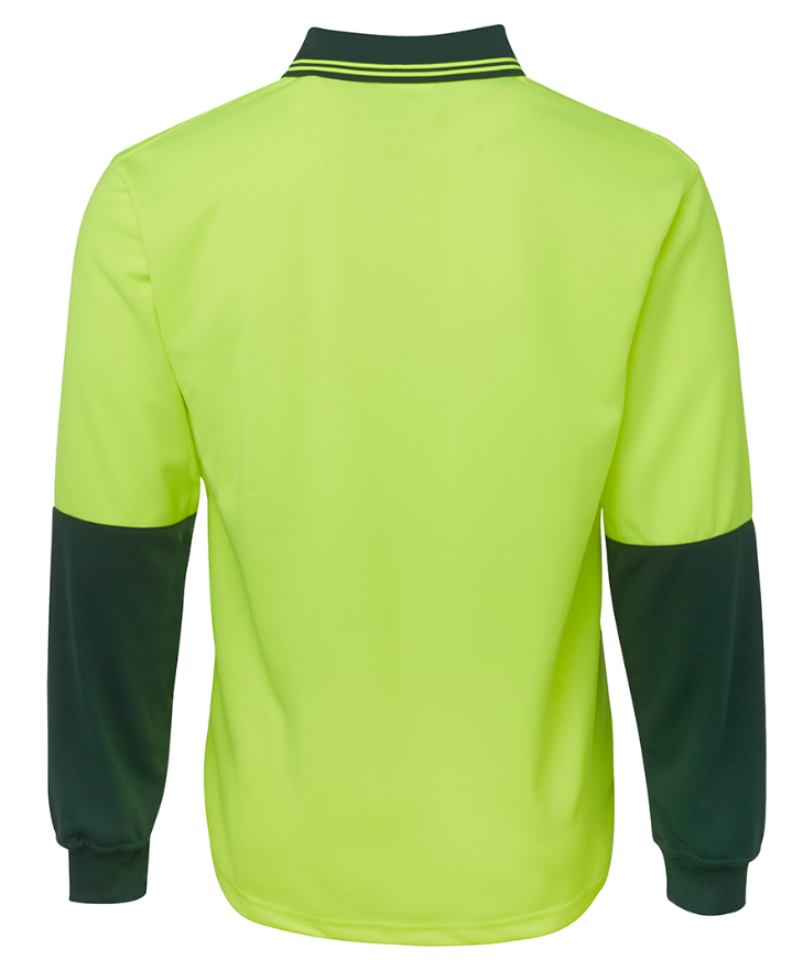 JB's Hi Vis L/S Traditional Polo 6HVPL