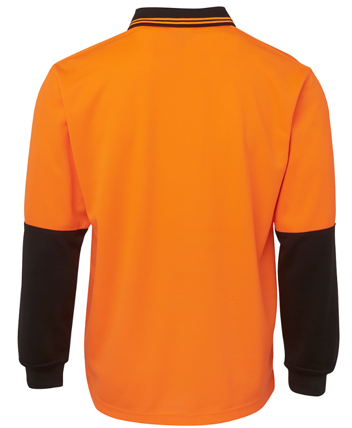 JB's Hi Vis L/S Traditional Polo 6HVPL