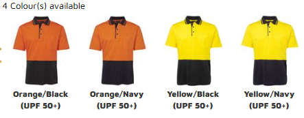 JB's Hi Vis S/S Cotton Polo 6CPHV | Cotton comfort