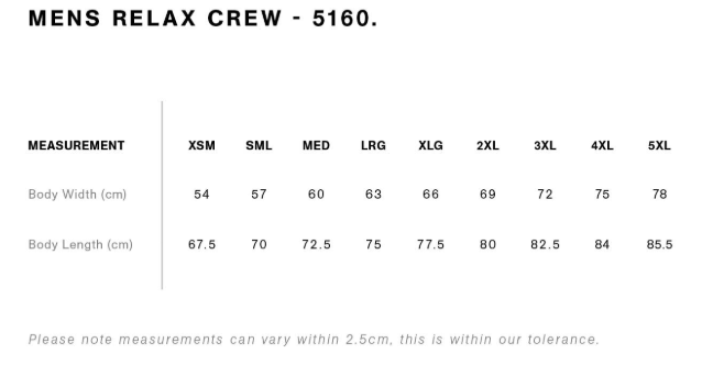 as colour Relax Crew 5160
