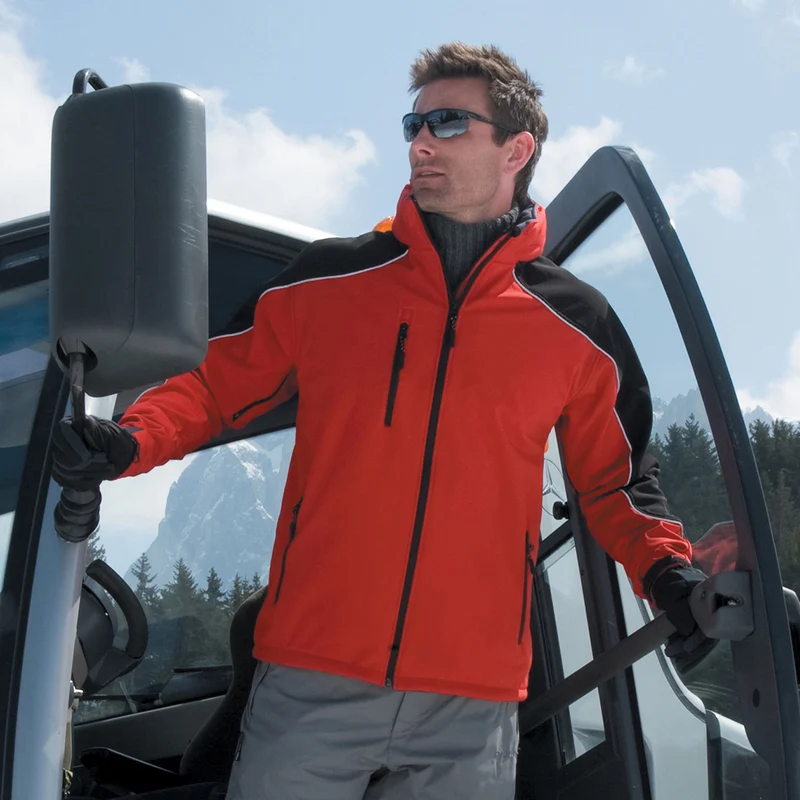 R118X Result Adult Ice Fell Hooded Softshell Jacket