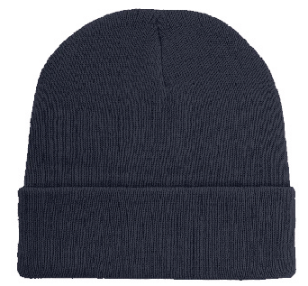 Customized Beanie | Plain Beanie + One Sided Embroidery | Cuffed Recycled Polyester Knitted Beanie