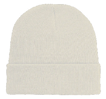 Customized Beanie | Plain Beanie + One Sided Embroidery | Cuffed Recycled Polyester Knitted Beanie